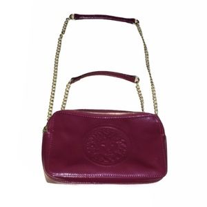 Anne Klein Burgundy Adjustable Chain Crossbody Bag
